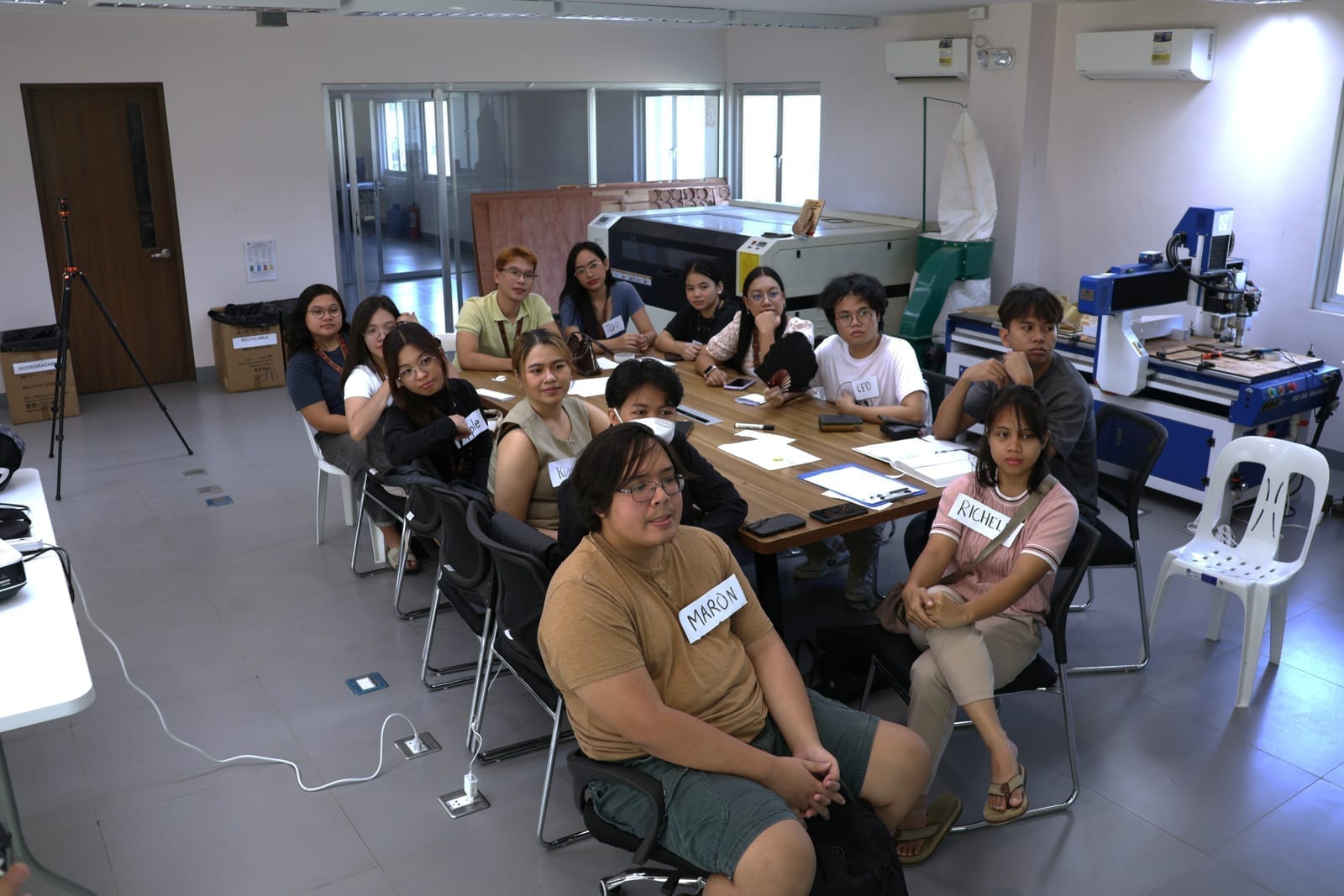 Interns listening during a Project DALISAI onboarding session