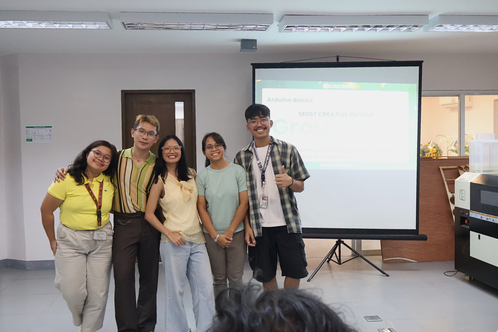 Design team interns presenting their user interface and user experience work