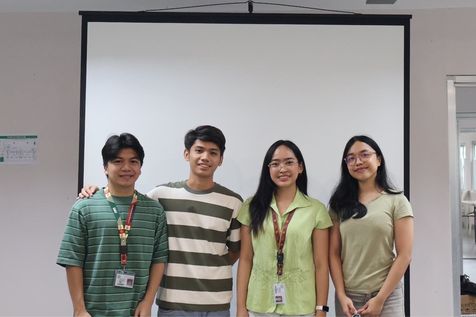 Development team interns presenting their implemented features