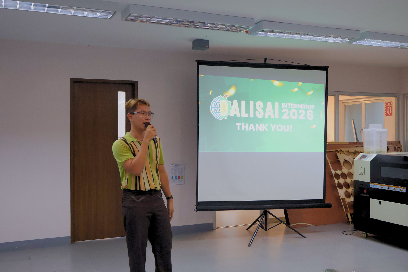 Participants sharing a moment during the internship culmination day