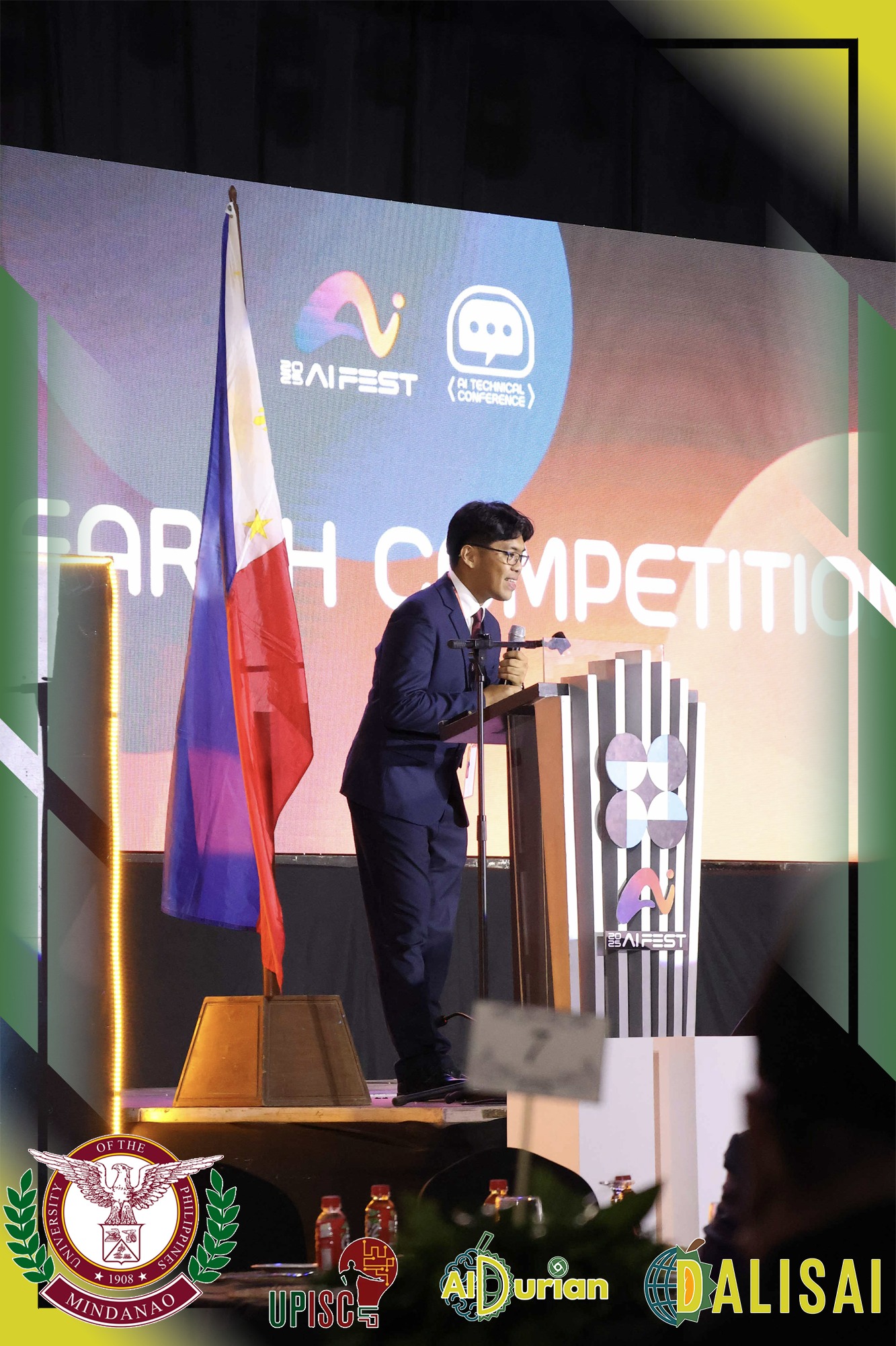 Harold with poster exhibit